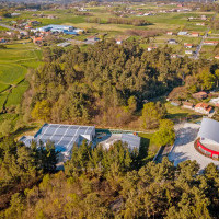 Aerial view of the different Ausama facilities in Lamela