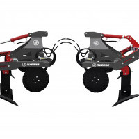 Roller hydraulic lift DVA 1800 A - normal vs. raised position