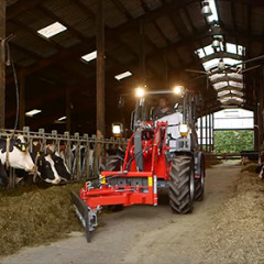 Hoftrac 1880 and 2080 T and 3080 wheel loaders in agricultura
