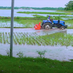 Working the land in water is possible with the RD Sicma tiller